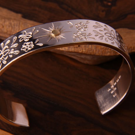 Flower Bangle  (幅15mm)
