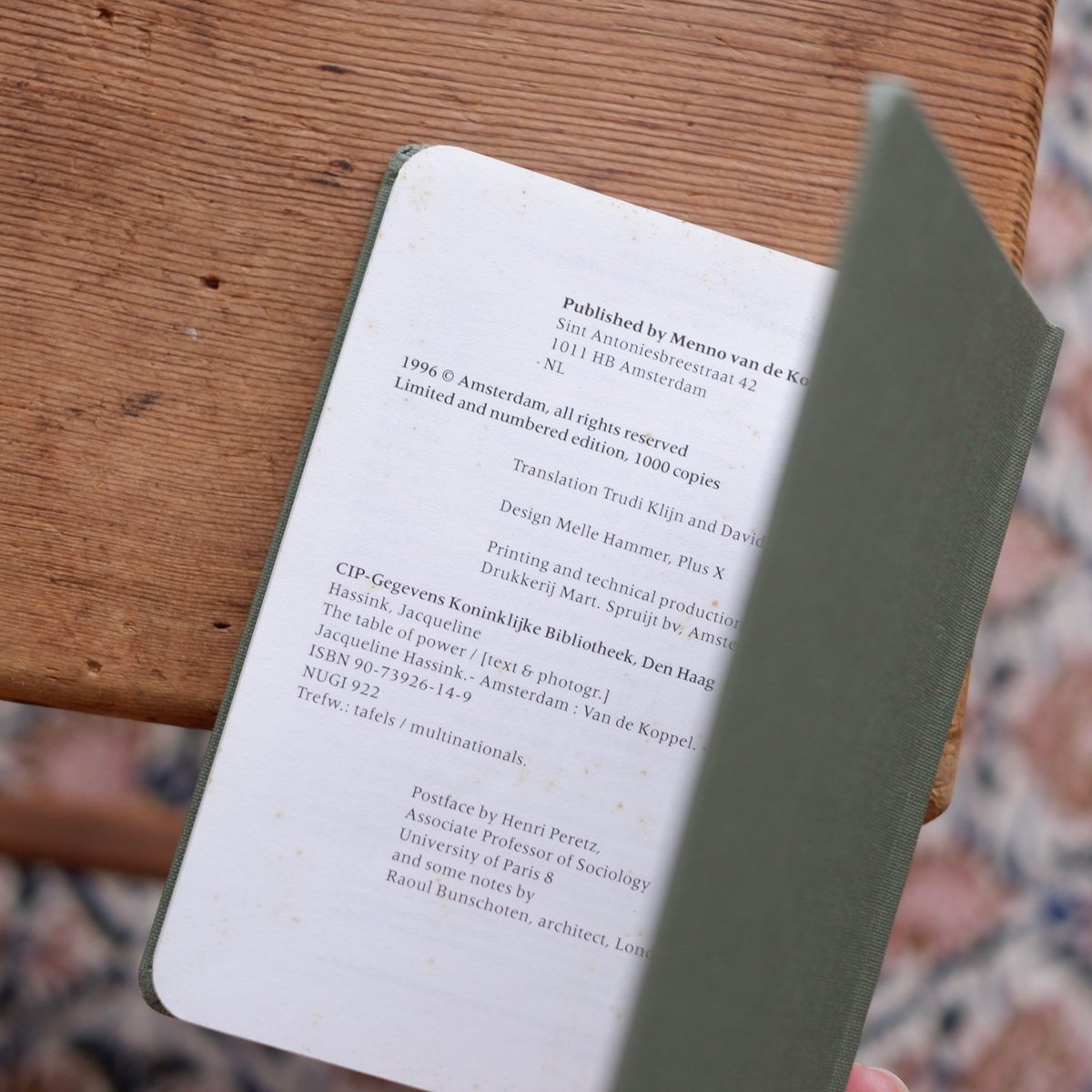 アート・デザイン・音楽 The Table of Power - First Edition THE