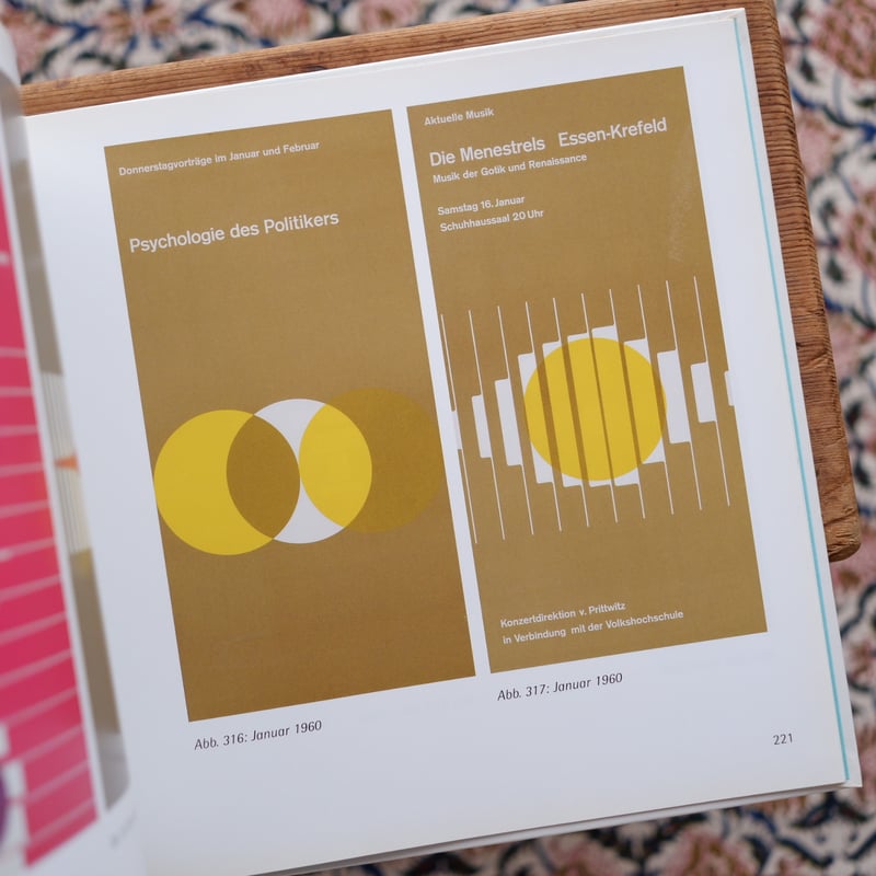 Otl Aicher 328 Plakate ウルム ポスター集 Otl Aicher: 328 Plakate fur die Ulmer Volkshochschule | nostos