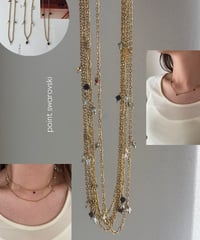 point swarovski necklace