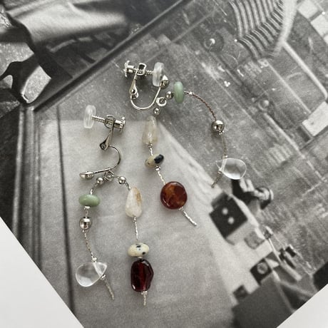 mix gem stone / silver