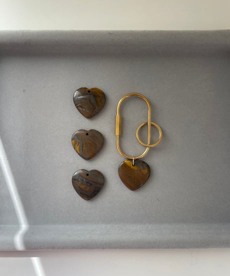 natural stone / 3.brown Heart
