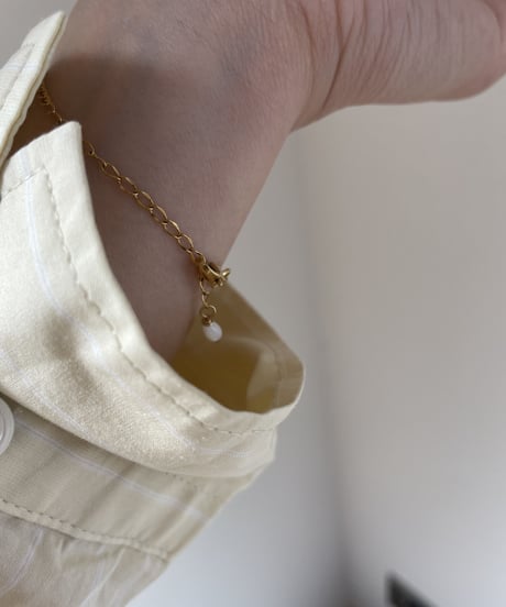curve  chain / shell TOP / bracelet