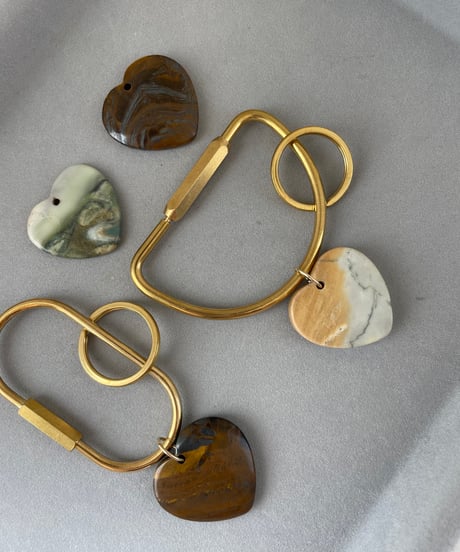 natural stone / 3.brown Heart