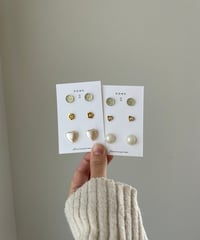 【pierce】gold / 3 items set