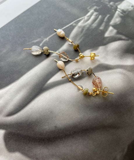 mix gem stone / gold