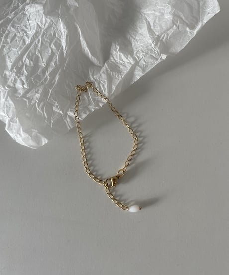 curve  chain / shell TOP / bracelet