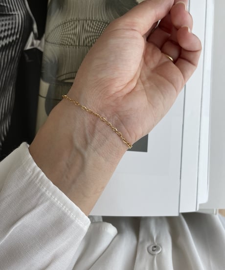 curve  chain / shell TOP / bracelet
