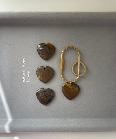natural stone / 3.brown Heart
