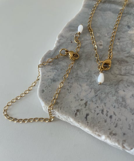 curve  chain / shell TOP / bracelet