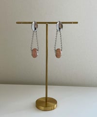 2way / silver wood charm 【ピアス】