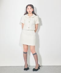 【4/19 20:00 RE STOCK】summer tweed setup（IVORY）