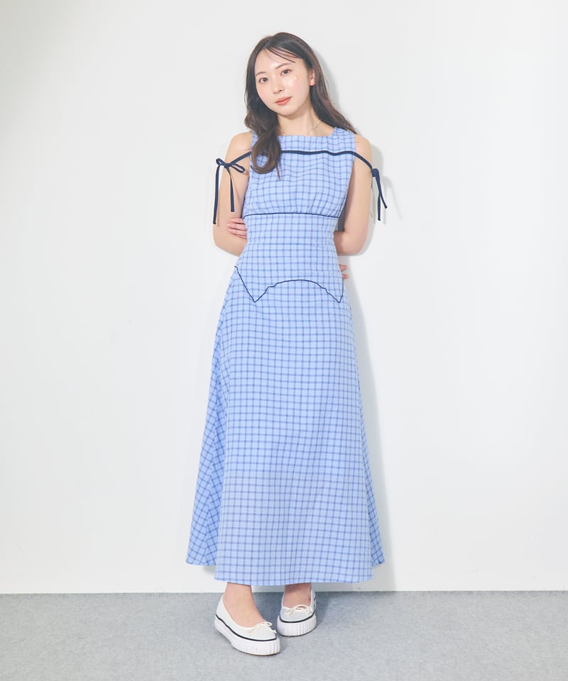 4/19 20:00 RE STOCK】point mellow onepiece（BLUE 