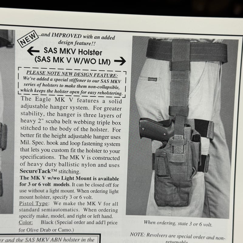 EAGLE製 ホルスター SAS MK5 右 LM ブラック | 第三商店