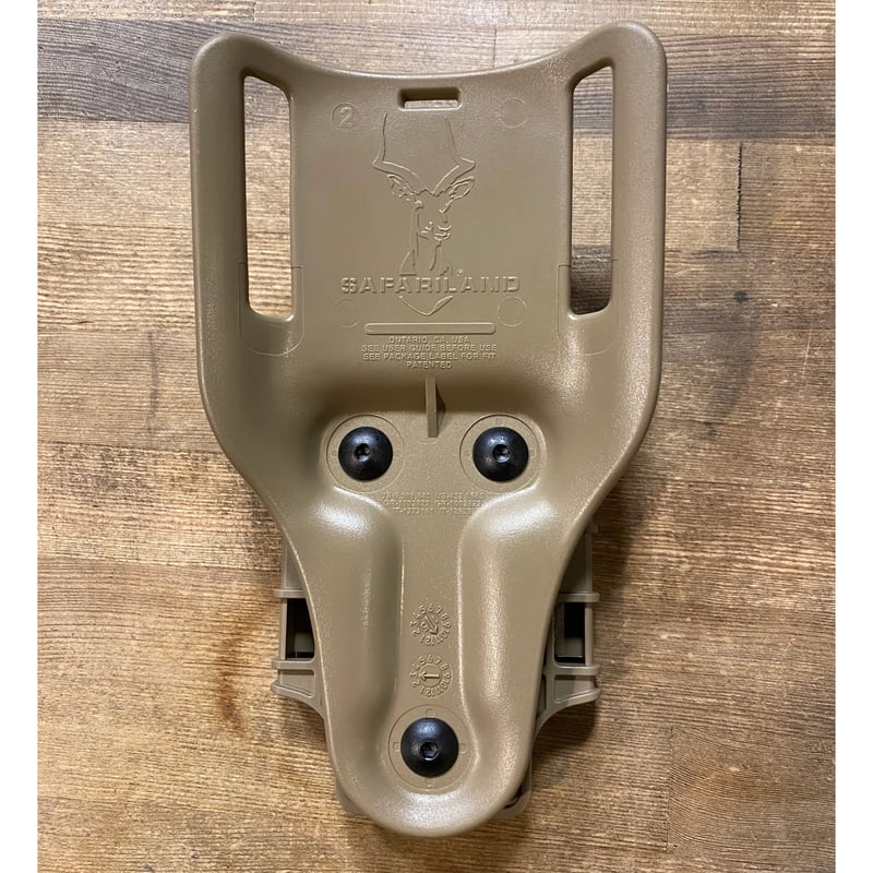 個人装備 SAFARILAND Mid-Ride 6070 UBL w/QLS22 FDE Safariland 6070UBL Mid-Ride UBL Universal Belt Loop & QLS-22