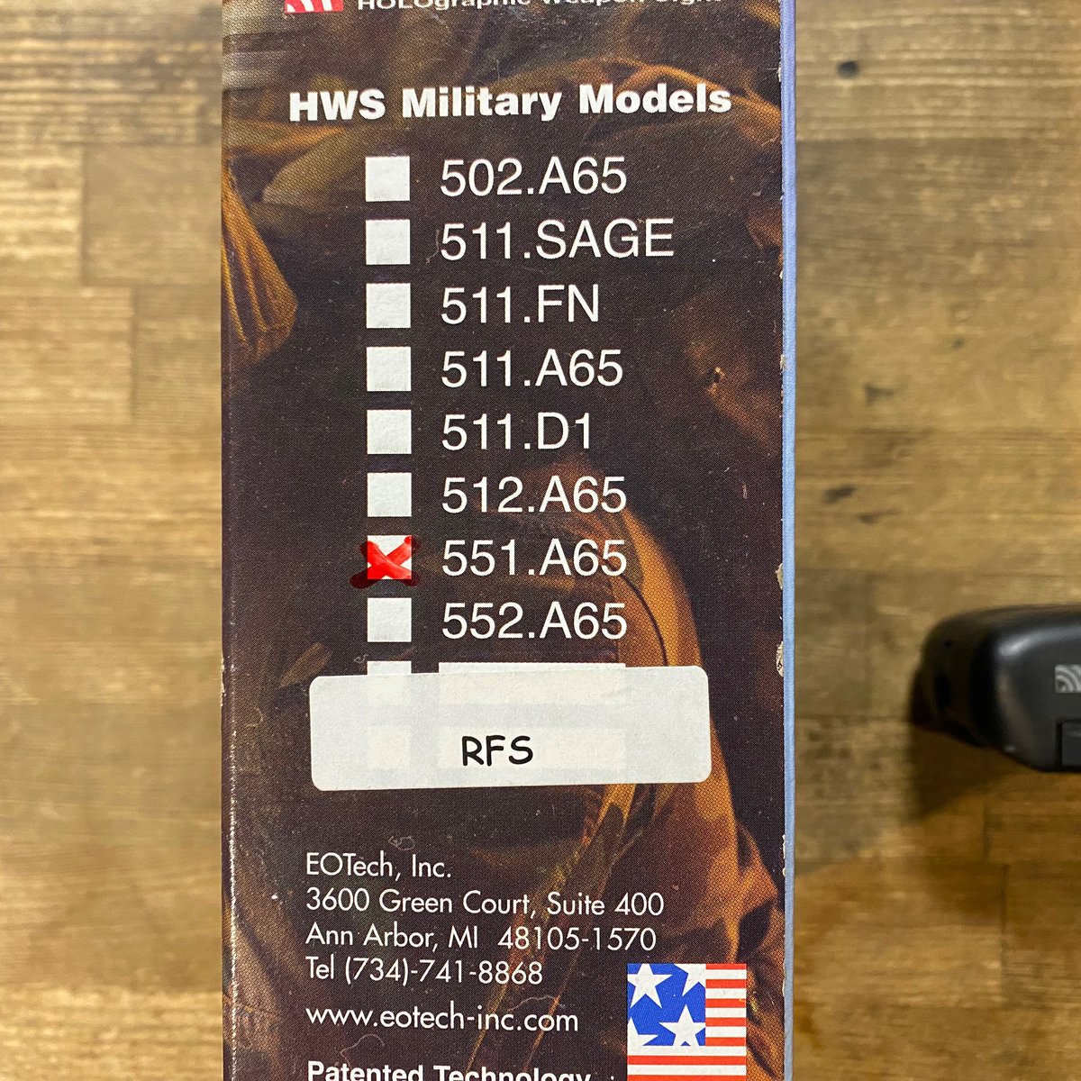 2005年製 虹ロゴ 実物 EOTECH 551 | 第三商店