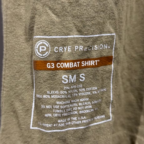 希少サイズ Crye Precision G3 Combat Shirt SM-S