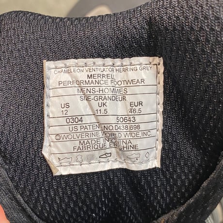 MERRELL カメレオン ヴェンチレーター 2004年製 US-12