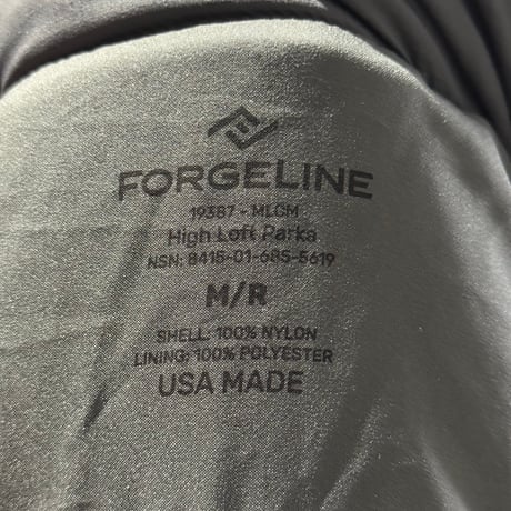 FORGELINE HIGH LOFT PARKA M-R