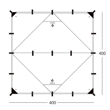 ventlax DIMENSION44 TARP TC ブラック
