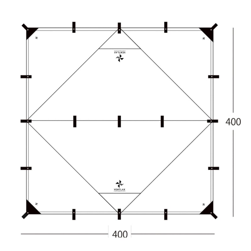 ventlax DIMENSION44 TARP TC ブラック | 第三商店