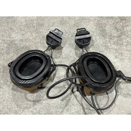 実物 Peltor Comtac Ⅲ ACH single lead Coyote  ARCアダプター