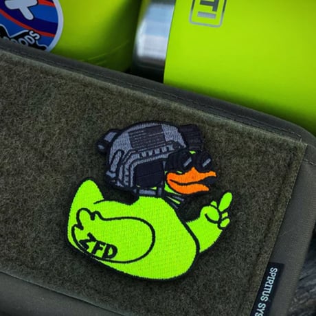 Zero Fucks Duck® Series 1.0 Operator Duck パッチ Chartreuse