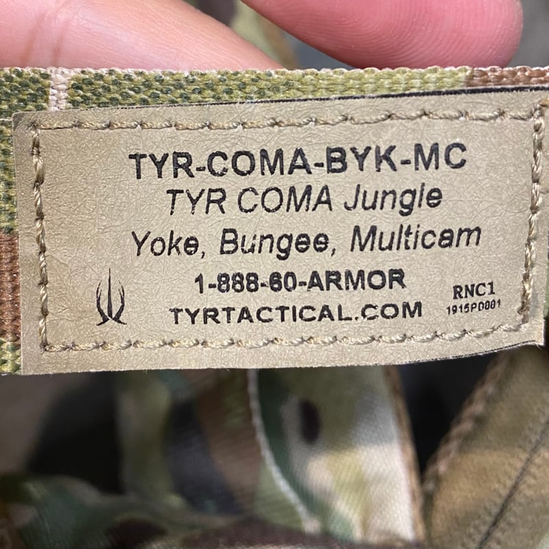 実物TYR jungle triple＋ Load CarriageGF ベルト TYR tactical COMA ジャングルヨーク&ベルトセット M マルチカム
