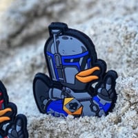 Zero Fucks Duck® ZFD Bounty Hunter PVC パッチ　Blue Bounty