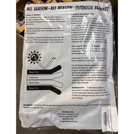 GRABBER ALL WEATHER BLANKET オリーブ