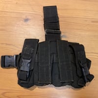 旧鳥タグ BHI製 ピストル×フラバン レッグポーチ