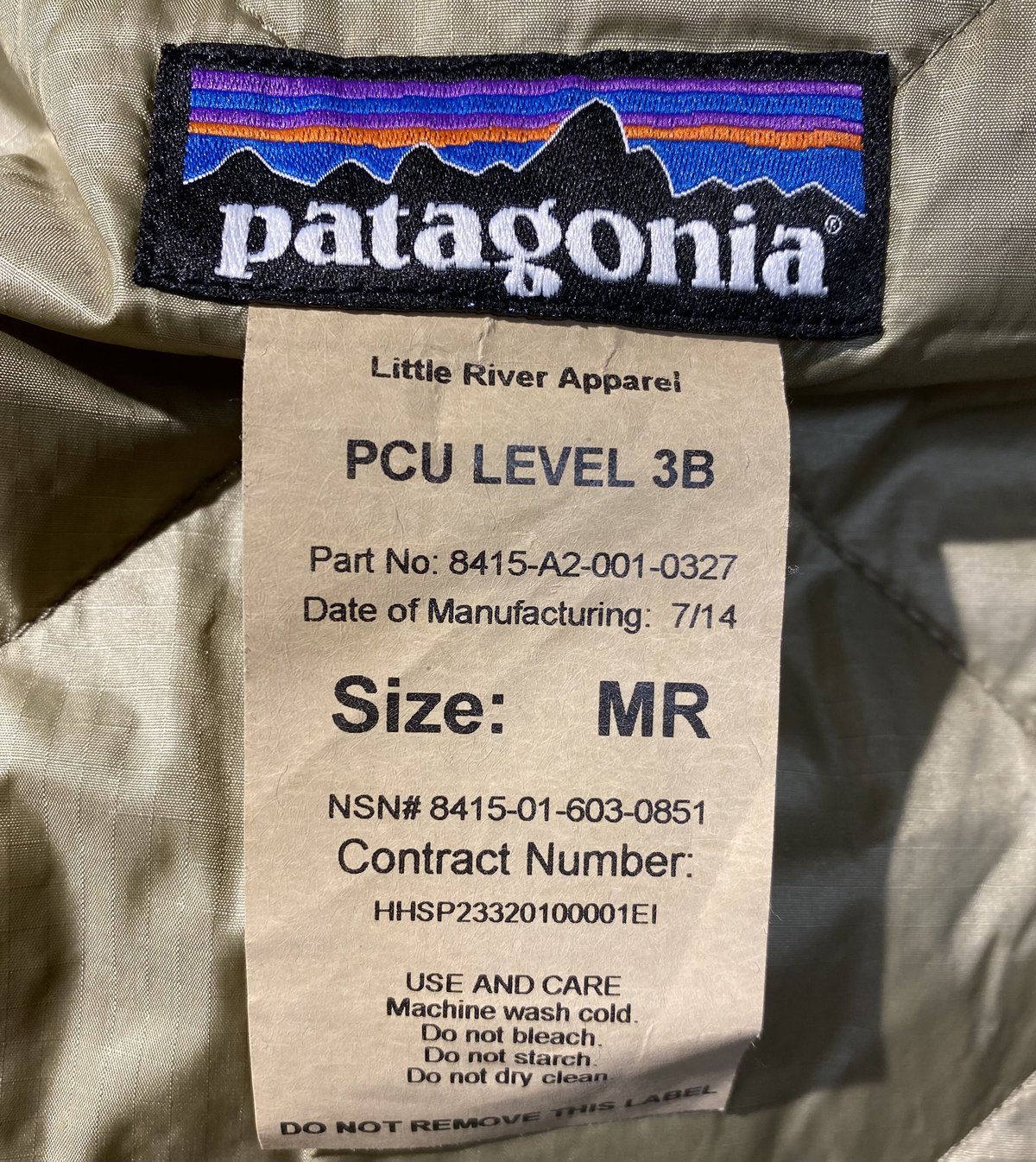 PCU LEVEL 3B パタゴニア Mサイズ | 第三商店