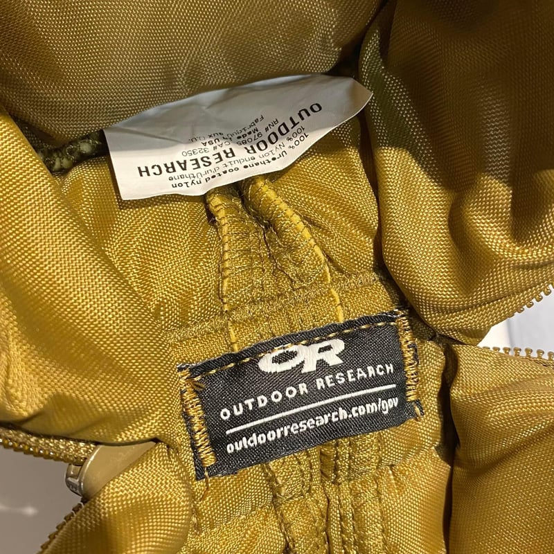 outdoor research ボトルパーカ 黄色 希少】Outdoor Research