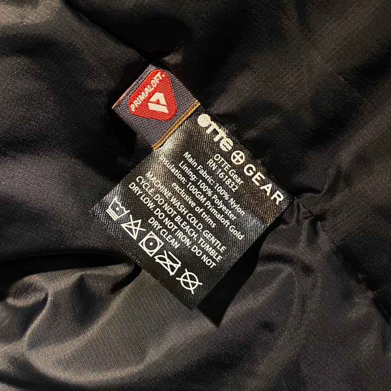 廃盤カラー otte gear LV Insulated Hooded Jacket Sサイズ