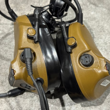 実物 Peltor Comtac Ⅲ ACH single lead Coyote  ARCアダプター
