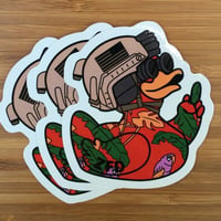 ZERO FUCKS DUCK "ZFD" MORALE ステッカー MAGNUM V1