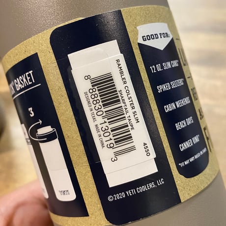 YETI RAMBLER COLSTER SLIM CAN INSULATOR12oz 廃盤カラー