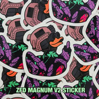 ZERO FUCKS DUCK™ "ZFD" MORALE ステッカー MAGNUM V2