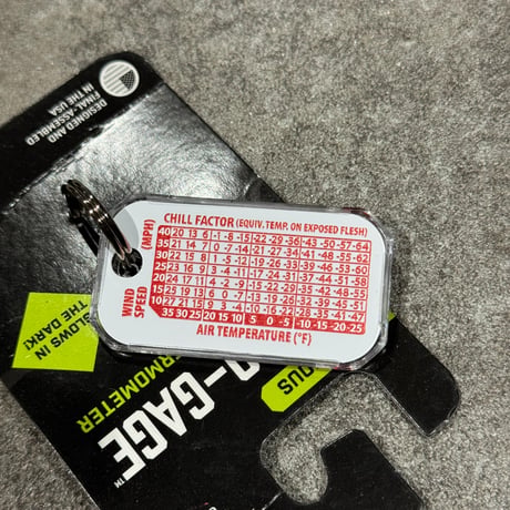 蓄光 NASA zip-o-gage 温度計