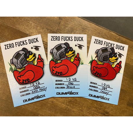 Zero Fucks Duck Original Series 1 V2 1.2 Red パッチ
