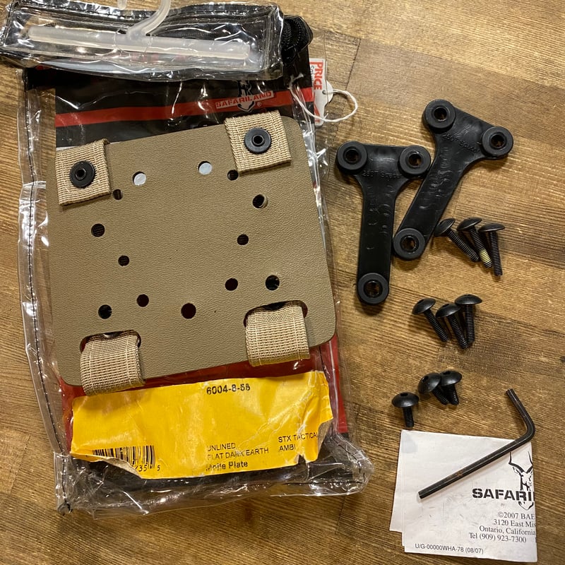 Safariland ホルスター用MOLLE変換パネル FDE 08年製 | 第三商店