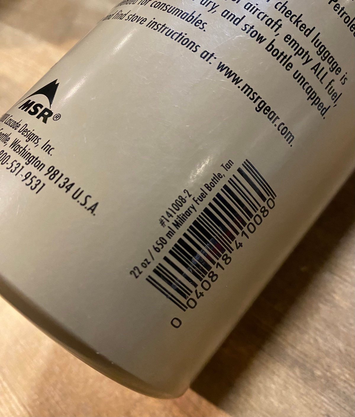 MSR　ミリタリー　ボトル　ブラック　22オンス MSR ミリタリー ボトル ブラック 22オンス