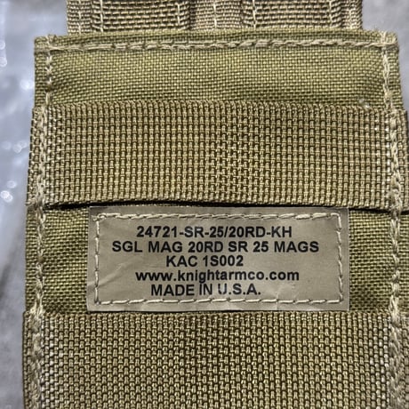 EAGLE製　KAC SR25用　シングルマガジンポーチ　カーキ