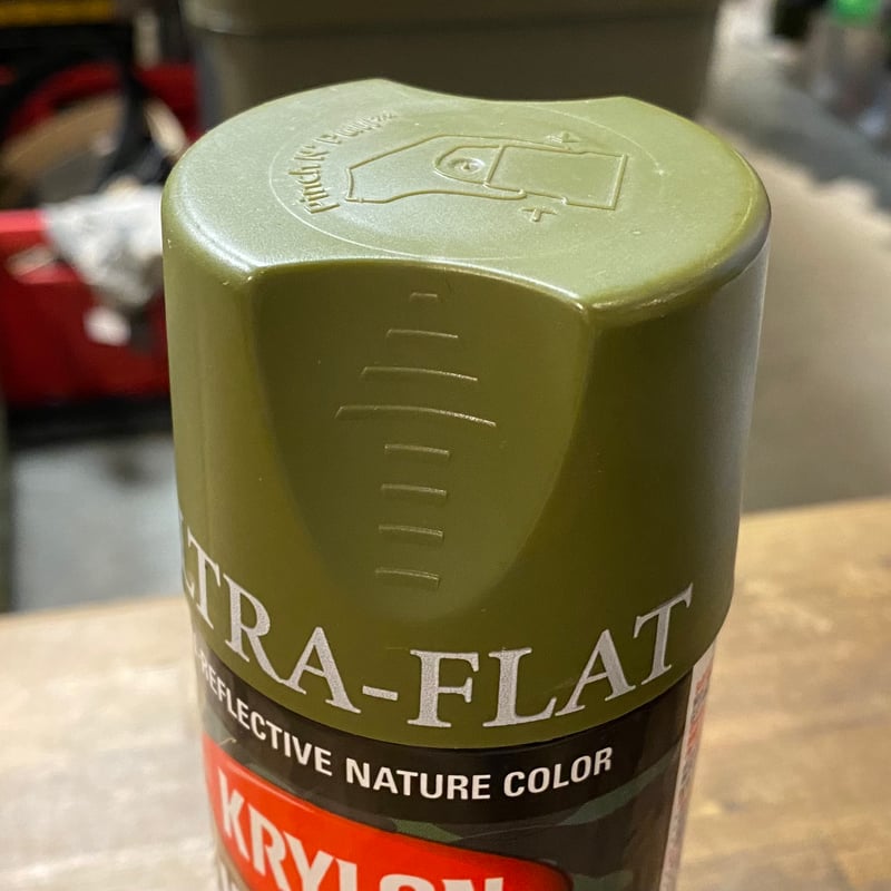 新品 KRYLON Woodland Light Green グリーン カモフラージュスプレ