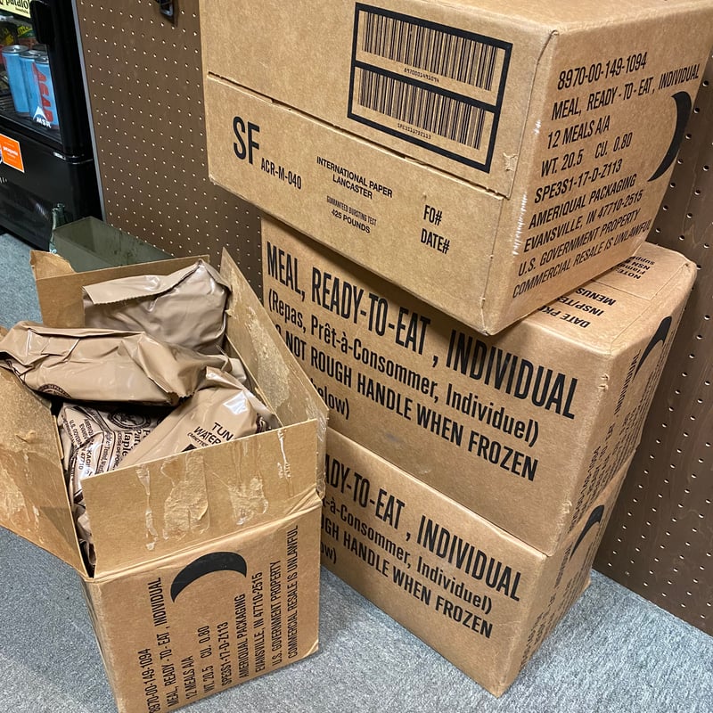 MRE 25個 バラ売り 検品 再入荷 MRE 23年10月検品 3メニュー ランダム | 第三商店