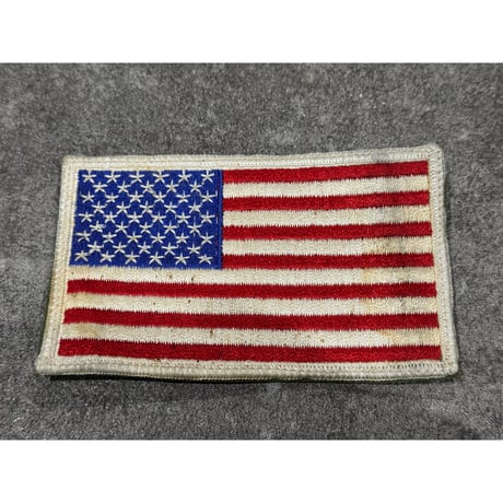 ラージ US フラッグ パッチ ベルクロ縫い付け品