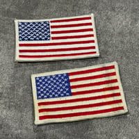 ラージ US フラッグ パッチ ベルクロ縫い付け品