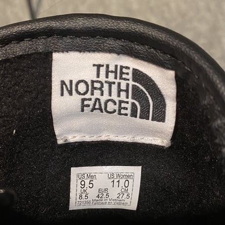 USED US-9.5 27.5cm THE NORTH FACE × VANS スニーカー　レッド