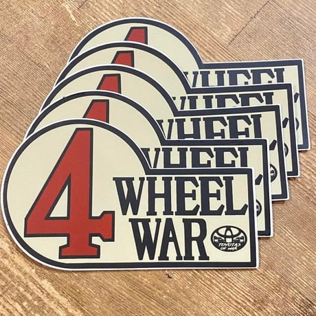 TOYOTAS OF WAR 4 WHEEL  WAR ステッカー