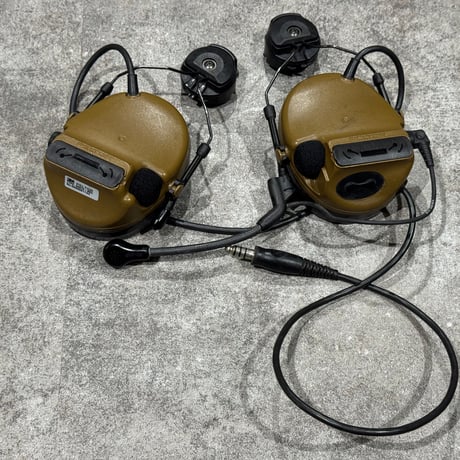 実物 Peltor Comtac Ⅲ ACH single lead Coyote  ARCアダプター